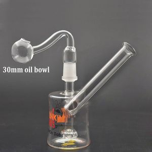 Großhandel Günstigste Glas Ölbrenner Bong Dunkin Cup Dabs American Runs on Dabs 14mm Joint Birdcage Matrix Bubbler Rauchen Wasserpfeife Dab Rig Shisha Dhl-frei