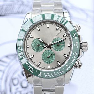 Mens Watches Automatic Imported Mechanical Movement Wristwatch Sapphire Wristwatches Fashion Watch Stainless Steel Rubber Strap Green Watch