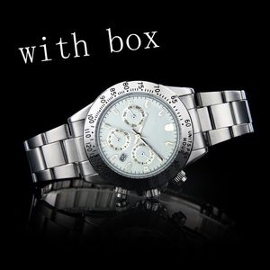 Полная нержавеющая сталь Mens Watch Luxury Designer Watches Bright Sapphire 40mm 904l Montre de Luxe Fashion Business Paul Newman Watch Buckle SB019 C23