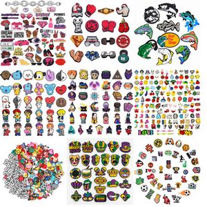 Shoe Parts Accessories Sports Charms For Croc Volleyball Tennis Swimming Surf Boxing Gym Pins Boy Girl Women Men Party Favor Birthda Oty3R