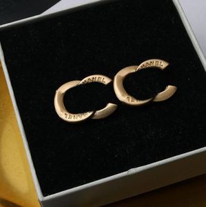 Designer di marca Lettere Stud 18K placcato oro donne famose 925 argento strass orecchino festa di nozze Jewerlry regalo
