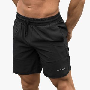 Pantaloncini da uomo 2 Uomini Palestra Fitness Allentato Bodybuilding Pantaloni estivi Quickdry Fresco Pantaloni corti Maschio Casual Beach Marca Pantaloni sportivi 230322