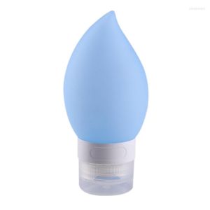 Storage Bottles 1PC 38/60/89ML Water Drop Silicone Refillable Bottle Travel Lotion Cosmetic Shampoo Shower Gel Empty