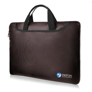 Storage Bags Non-Itchy Silicone Coated Portable Tablet POUCH School Office Use Wine Red Fireproof Waterproof Document