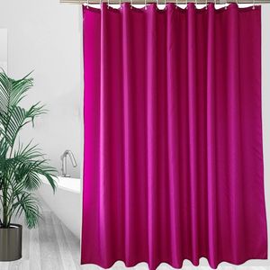 Shower Curtains Modern Purple Red Shower Curtains Polyester Waterproof Fabric Bath Curtain with Hooks Bathroom Bathtub Large Wide Bathing Cover 230322