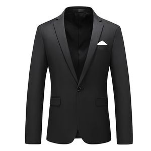 Herrdräkter blazers män blazer rockar avslappnad affär blazer jacka mode mens formella bröllop blazers plus storlek m-6xl solid vit svart 230322