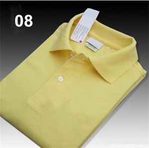 High Quality Men Polo Shirt Solid Cotton Shorts crocodile Men's Polos Summer Tees Casual