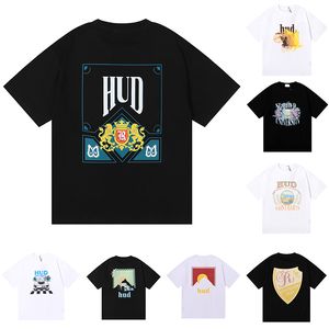 2023 Ins Heißer Frühling Sommer T Shirt Luxus Rhudes Hemd Skateboard Herren Designer T Shirt Frauen Männer Casual T-shirt Herren t-shirt Größe S-XL