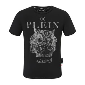 PLEIN BEAR T SHIRT Mens Designer Magliette Abbigliamento di marca Strass PP Teschio Uomo T-SHIRT GIROCOLLO SS MONSTERS PLEIN CON CRISTALLI Maglietta Hip Hop Top Tees 161193