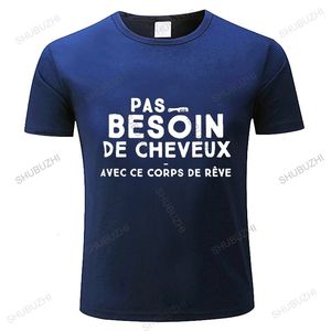 Męskie tshirty bez potrzeby włosów z tym marzeniem Body T Shirt Zabawny prezent urodzinowy pomysł Zabawa Kolega Brat Humor Homme Cotton Tshirt 230321