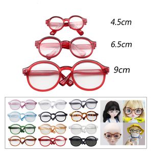 Doll Association BJD 45cm 65cm 9cm نظارات بلاستيكية شفافة لـ 18 16 13 Blythes MSD SD Plush Exo Sunglasses 230322