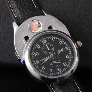 Wristwatches 2023 Men Watches Rechargeable Flameless Lighter Windproof Cigarette Gifts