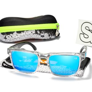 Outdoor Eyewear Polarized Sunglasses Square Frame HD UV400 Sun Glasses 30 Colors Mirrored lens outdoor Sport eyewear cycling Ken Block 230321