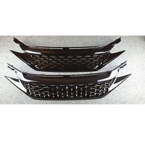 Diamond Style 2 Colors Car Front Kidney Grill Grill för H-INA C-IVIC 10th Gen Abs Glossy Black Mesh Grilles