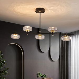 Lampadari Nordic Modern Chandelier Glass Led Living Room Decoration Dining Bar Decor Illuminazione per interni Plafoniera di lusso