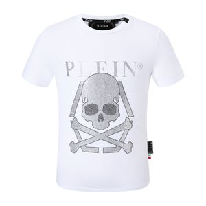 Plein Bear T Shirt Mens Designer Tshirts Brand Clothing Rhinestone PP Skull Men T-shirt okrągła szyja SS SS I PLEIN z kryształami Hip Hop Tshirt TOP TEE 161212