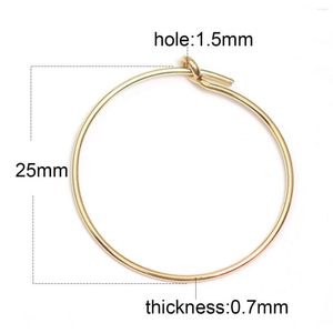 Hoop örhängen BEADSNICE GOLD FYCKE EARRING CHARMS Custom Jewelry ID 39945