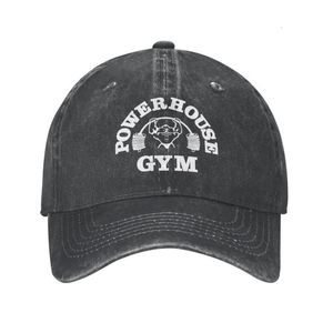 Snapbacks Classic Cotton Powerhouse Gym Baseball Cap para homens homens Ajuste Fitness Building Muscle Dad Hat Outdoor 230322