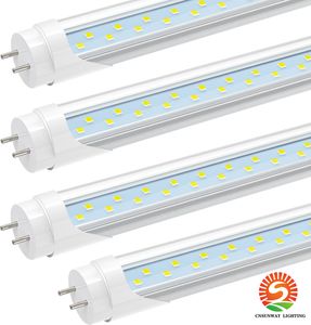 Żarówki LED LED, G13 Bi-Pint8 Flourescent 18W 6000K Cool White, 36-calowe zamienniki T10 T12, Usuń balast, podwójny zasilany, przezroczysty, 3 stóp światła sklepowe