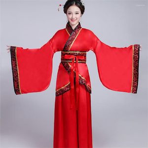 Desgaste do palco Mulher chinesa tradicional antiga dança fantasia feminina nacional étnico hanfu bordado tang terno de aniversário vestido de aniversário damas