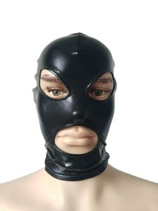 Kostüm Aksesuarları Hood Yetişkin Unisex Zentai Kostümler Parti Aksesuarları Cadılar Bayramı Maskeleri Cosplay Kostümleri Parlak Metalik Maske Açık Gözler ve Ağız