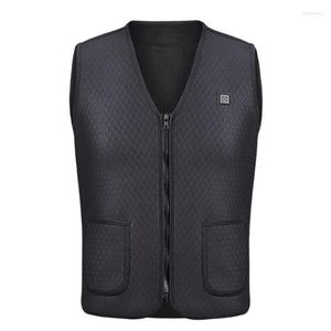 Skiing Jackets Winter Electric Heated Vest Washable USB Heating Waistcoat Thermal Physiotherapy Clothing Outdoor Sleeveless Hiking Jacket1