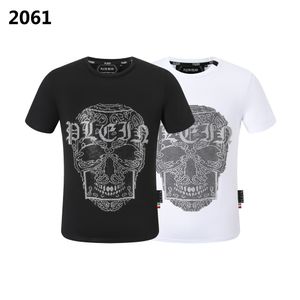 PLEIN BEAR T SHIRT Herren Designer T-Shirts Markenkleidung Strass PP Totenkopf Herren T-Shirt RUNDHALS SS SCHÄDEL UND PLEIN MIT KRISTALLEN Hip Hop T-Shirt Top T-Shirts 161234