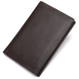 Portfele 2023 Męska skóra męska z okładką paszportową vintage krótka portfela torebka torebka.