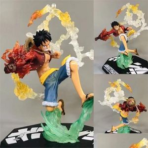 Anime Manga Luffy Roronoa Ace PVC Action Model Collection Cool Stunt Figure Toy Gift 220802 Drop Leverans Toys Toys Figures Film DHSWQ