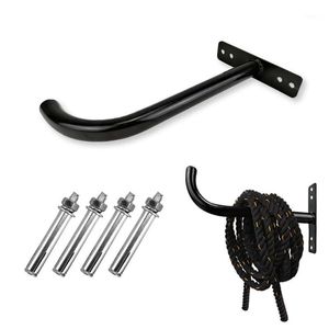 Accessories Battle Rope Storage Rack Holder Wall Mount Hanging Duty Steel Weight For Home Gym Band Fitness