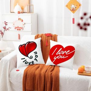 Pillow Stylish Valentine's Day Pillowcase Soft Decorative Square Living Room Cover Supplies
