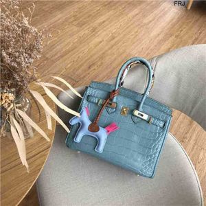 Birkinbag Aabkin Designer Borse Borse Borse Bagsfrench Spring ed estate Modello di coccodrillo Platinum One Spalla Messenger Luxuria Piccola pelle Womensi8ia ha FRJ