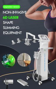 Skönhetsartiklar Cryo Cold 6D Lipo Laser Light Green EMS Lipolysis Profesional Slimming Machine Lipolaser 532nm Geeen Light 635nm