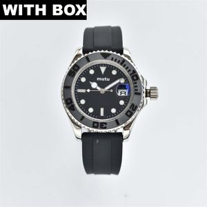 Mens Automatic Mechanical 41mm Designer Watch 904l Rostfritt stål Keramiskt safirglas Super Luminous Quality Watches Montre de Luxe Watch1998 Yachtmaster GMT