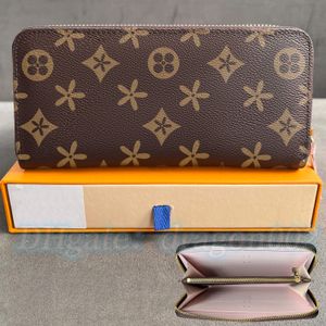 highend quality key pouch Woman M42616 N61264 Clemence Zippy wallet Mens Purse Women's wallets Designer flower Embossed card holders Luxury Coin purses cardholder