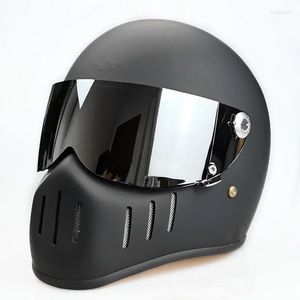 Motorcycle Helmets Dots Devil Punk Protective Helmet Hats Motobiker Black Racing Knight Off Road Downhill Mountain For Men Women