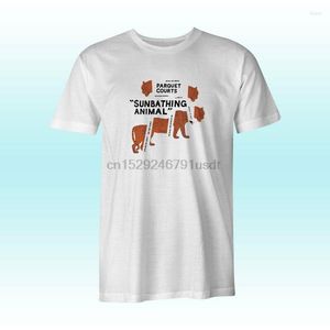 Men's T Shirts Parquet Courts Sunbathing Animal S-3XL Mens White T-shirts