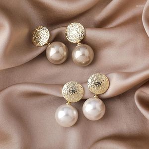 dangle earrings pearl for women jorean fashion Summer Jewelryアクセサリーパーティーウェディングギフトゴールドメタルスタッド幾何学2023