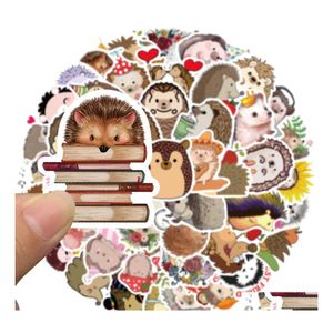 Car Stickers 50Pcs Graffiti Skateboard Cartoon Hedgehog For Baby Scrapbooking Pencil Case Diary Phone Laptop Planner Decoration Book Dhjw1