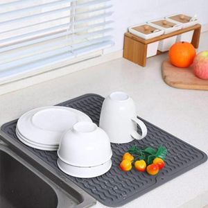 Table Mats Large Silicone Drying Multifuctional Anti Slip Heat Resistant Durable Foldable Insulation Pads Kitchen Gadgets 2023