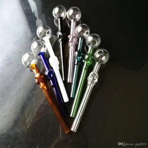 Smoking Pipes High quality color bones straight burner Wholesale Glass Bongs Accessories, Glass