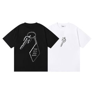 メンズTシャツ女性ティーロンドントラップキーオープンドアティーコットン半袖