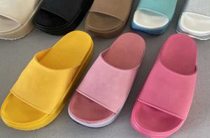 Designer Platform Sandaal Dames Heren Rubber Lederen Glijsandaal Dressguc Schoenen Wiggen Sandaal Strand Slippers Luxe Zomer Platform SlideThick