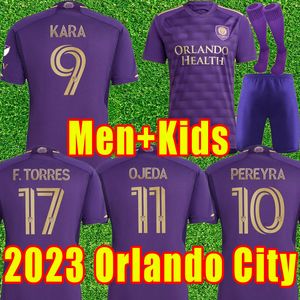 MLS 2023 2024 Orlando city Soccer Jerseys 23 24 KARA PEREYRA OJEDA F.TORRES Football Shirt Uniforms top FANS PLAYER VERSION short sleeve Men kids adult child full kits