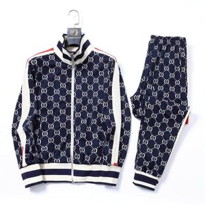 Tracksuit Mens and Womens Sweat Suit Full Letters Spring Autumn Fashion Clothes Långärmad tvådelar Set Fall Jogging Jackets Pants Gsize: M-2X