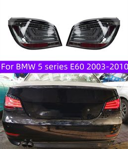 BMW E60 520I 523I 용 자동 액세서리 테일 라이트 525i 530i 2003-2010 미등 후 램프 LED 회전 신호 역전 브레이크 안개등 반전