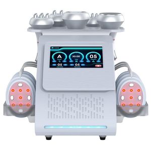 Kraftfull ultraljudslimning 80K Cavitation Face Lift Burn Vakuum RF Slimming Massage Machine 6 i 1 EMS -kuddar 80K Cavitation Machine
