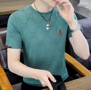 Designer Mens T-Shirts new bee Knitted T Shirt O-Neck Homme Streetwear Fashion Men Casual T-Shirt