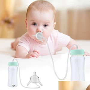 Biberon # 300 ml Biberon per bambini Tazza Pp Acqua con St Sippy Bambini Addestramento Cute Drinking Hands Neonato 220311 Drop Deliver Dhwri