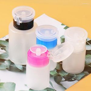 Storage Bottles Nail Refillable Empty Press Pump Dispenser Art Polish Remover Cleaner Makeup Moisture Bottle Manicure Tool 60/150ml